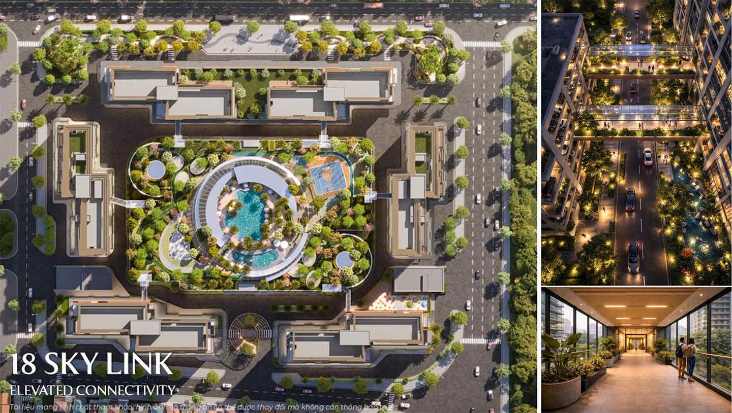 Tiện ích tầng mái nhà để xe nổi imperia sky park