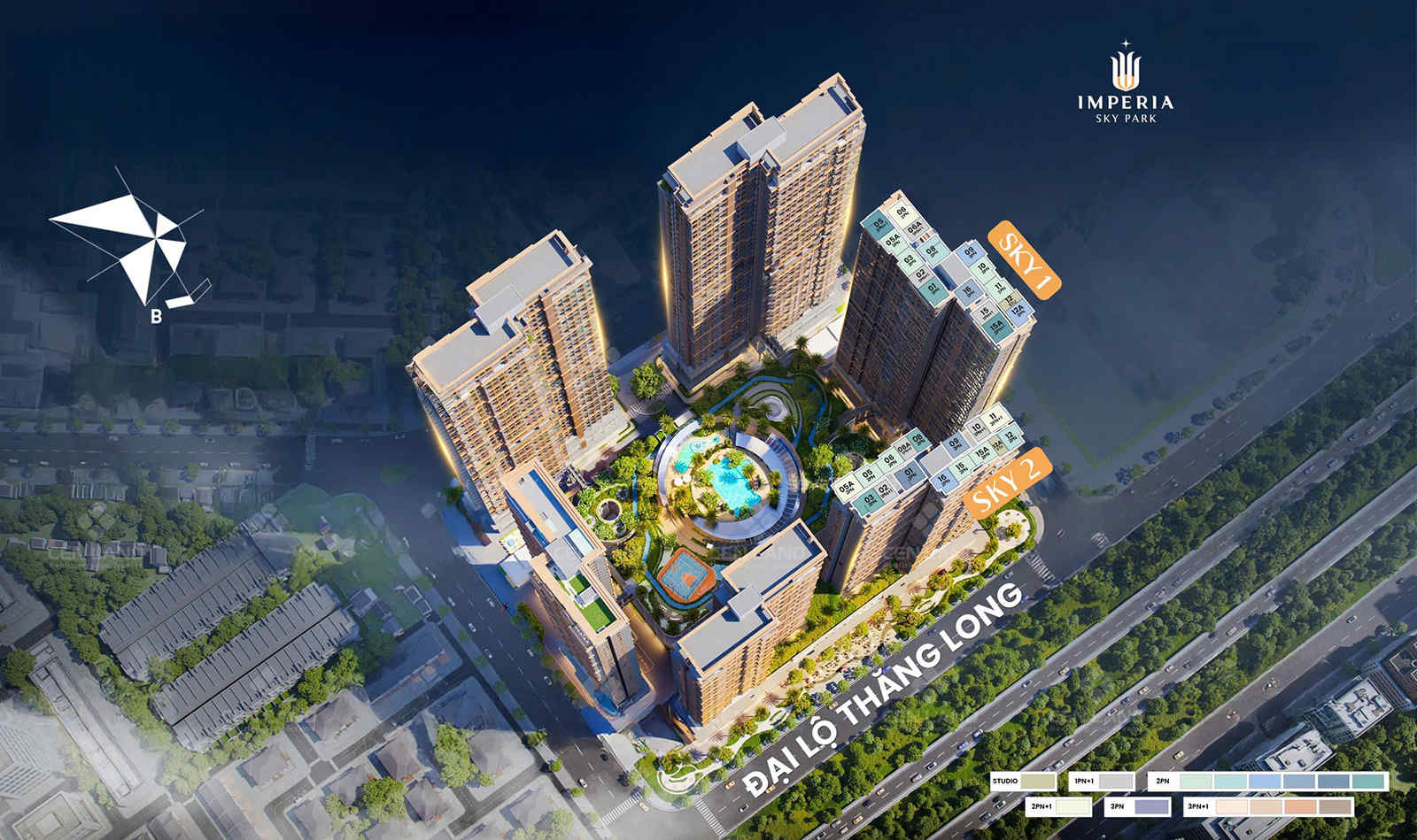 Tòa Sky 1 Imperia Sky Park